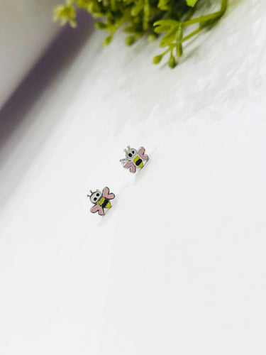 925 Silver Bee Earrings